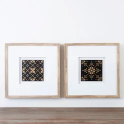 Kirkland's Home Framed Art-Modern Tile I Shadowbox Framed Art Print