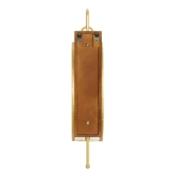 Kirkland's Home Sconces-Modern Warm Wood And Gold Sconce