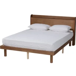 Kirkland's Home Beds & Headboards-Modern Wood Full Platform Bed
