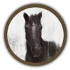 Kirkland's Home Framed Art-Moody Horse Round Brown Framed Art Print