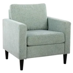 Kirkland's Home Accent Chairs-Mossy Contemporary Upholstered Accent Chair