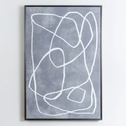 Kirkland's Home Framed Art-Mottled Gray Thoughts Framed Art Print