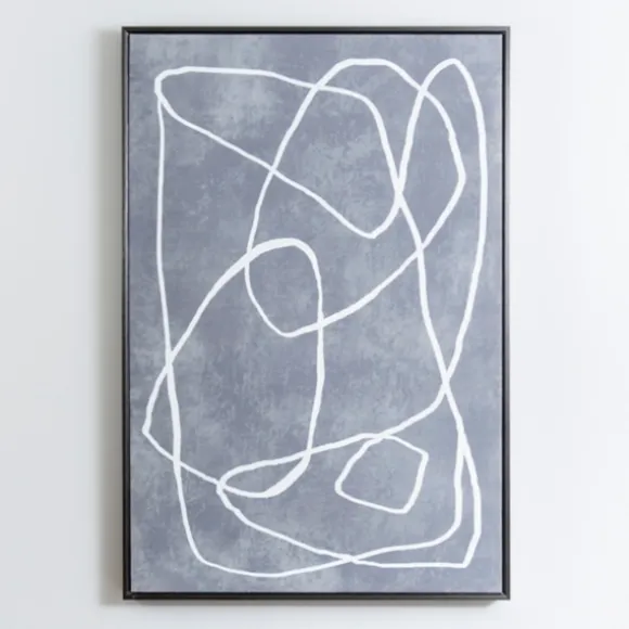 Kirkland's Home Framed Art-Mottled Gray Thoughts Framed Art Print