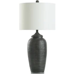 Kirkland's Home Table Lamps-Mottled Ridge Table Lamp