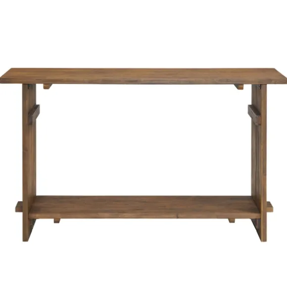 Kirkland's Home Console Tables-Natural Acacia Wood Farmhouse Console