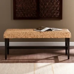 Kirkland's Home Benches & Ottomans-Natural Blanchard Water Hyacinth Bench