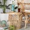 Kirkland's Home Accent & End Tables-Natural Boho Rattan Weave Accent Table
