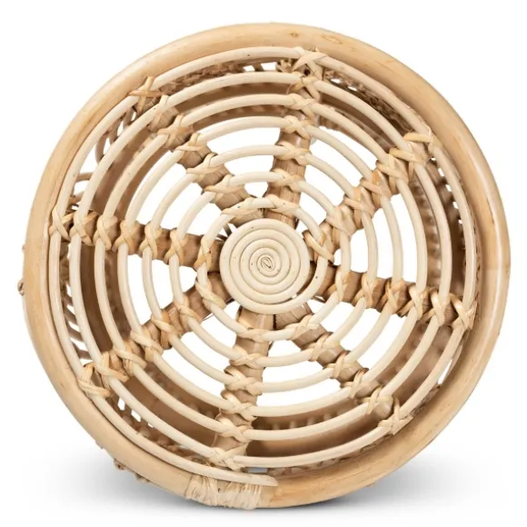 Kirkland's Home Accent & End Tables-Natural Boho Rattan Weave Accent Table