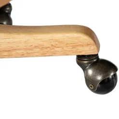 Kirkland's Home Office Furniture-Natural Cane Back Linen Office Chair