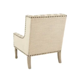 Kirkland's Home Accent Chairs-Natural Cara Stripe Accent Chair