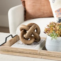 Kirkland's Home Statues & Figurines-Natural Distressed Wooden Knot Sculpture