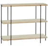 Kirkland's Home Console Tables-Natural Fir Open 3-Tier Console Table
