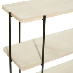 Kirkland's Home Console Tables-Natural Fir Open 3-Tier Console Table