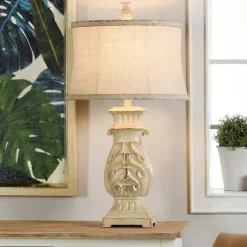 Kirkland's Home Table Lamps-Natural French Country Table Lamp