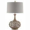 Kirkland's Home Table Lamps-Natural Hemp Rope Coastal Table Lamp