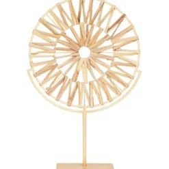 Kirkland's Home Statues & Figurines-Natural Hyacinth Sunburst Sculpture