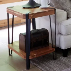 Kirkland's Home Accent & End Tables-Natural Live Edge Acacia Wood Accent Table