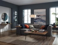 Kirkland's Home Console Tables-Natural Live Edge Hairpin Legs Console Table