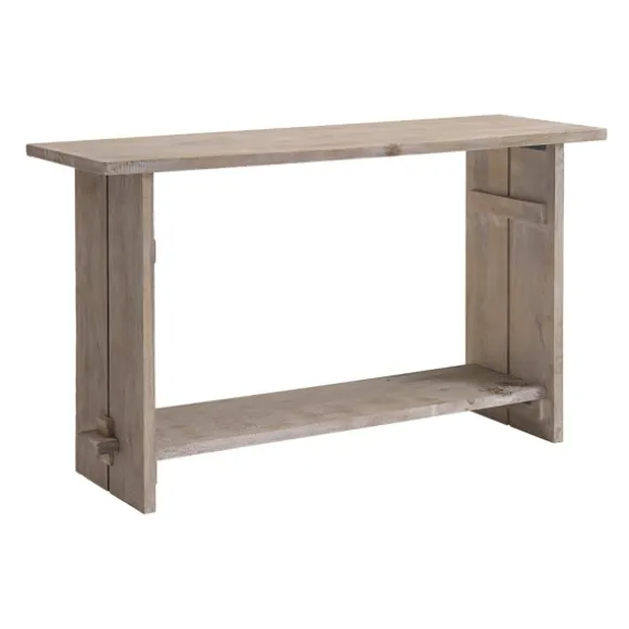 Kirkland's Home Console Tables-Natural Mango Wood Farmhouse Console