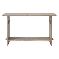 Kirkland's Home Console Tables-Natural Mango Wood Farmhouse Console