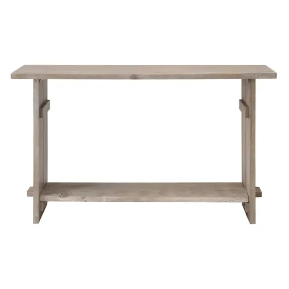 Kirkland's Home Console Tables-Natural Mango Wood Farmhouse Console
