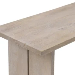 Kirkland's Home Console Tables-Natural Mango Wood Farmhouse Console