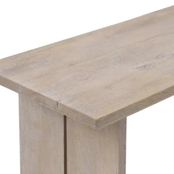 Kirkland's Home Console Tables-Natural Mango Wood Farmhouse Console