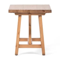 Kirkland's Home Accent & End Tables-Natural Pine Wood Trellis Accent Table