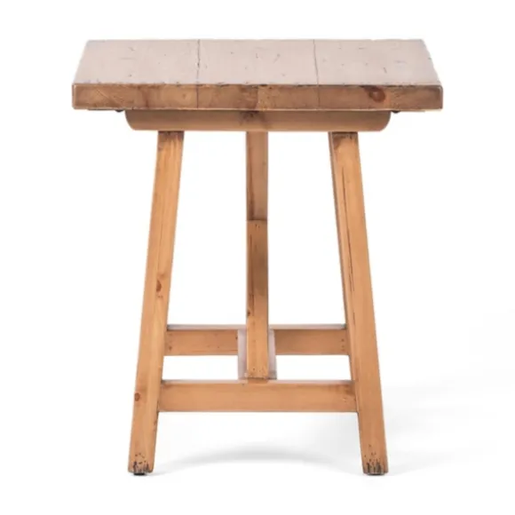 Kirkland's Home Accent & End Tables-Natural Pine Wood Trellis Accent Table