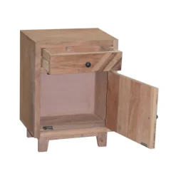 Kirkland's Home Nightstands-Natural Reclaimed Wood Diagonal Slats Nights D