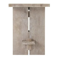 Kirkland's Home Benches & Ottomans-Natural Rustic Whitewashed Mango Wood Bench