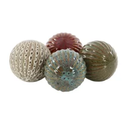 Kirkland's Home Bowl Filler-Natural Shades Ceramic 4-Pc. Orb Filler Set