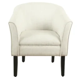 Kirkland's Home Accent Chairs-Natural Textured Barrel Accent Chair