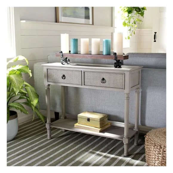 Kirkland's Home Console Tables-Natural Textured 2-Drawer Console Table