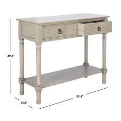 Kirkland's Home Console Tables-Natural Textured 2-Drawer Console Table