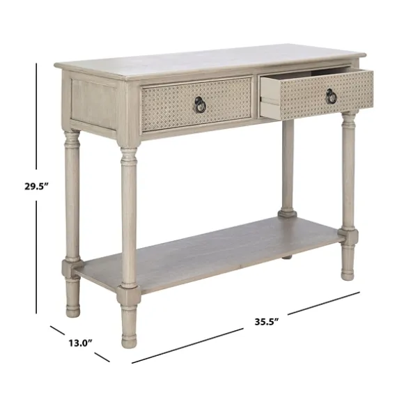 Kirkland's Home Console Tables-Natural Textured 2-Drawer Console Table