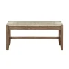 Kirkland's Home Benches & Ottomans-Natural Twisted Seagrass And Wood Bench