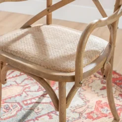 Kirkland's Home Accent Chairs-Natural Wood Cane Seat Accent Chair