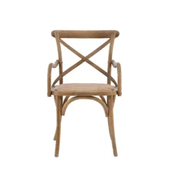 Kirkland's Home Accent Chairs-Natural Wood Cane Seat Accent Chair