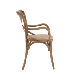Kirkland's Home Accent Chairs-Natural Wood Cane Seat Accent Chair