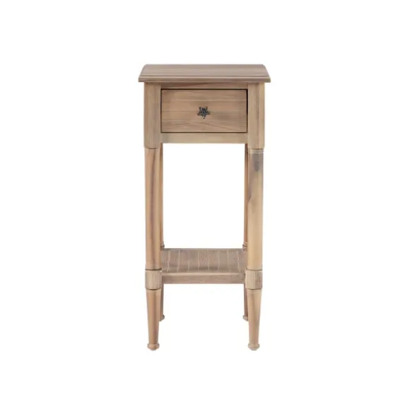 Kirkland's Home Accent & End Tables-Natural Wood Coastal Compact Accent Table