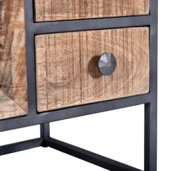 Kirkland's Home Nightstands-Natural Wood 3-Drawer Nights D With Cabinet