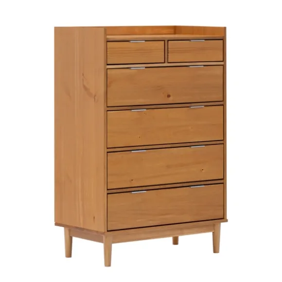 Kirkland's Home Dressers & Chests-Natural Wood 6-Drawer Simple Dresser