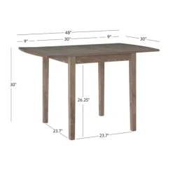 Kirkland's Home Dining Tables-Natural Wood Drop Leaf Dining Table