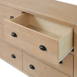 Kirkland's Home Dressers & Chests-Natural Wood Grain 6-Drawer Dresser