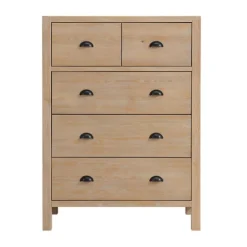 Kirkland's Home Dressers & Chests-Natural Wood Grain 5-Drawer Storage Chest