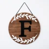 Kirkland's Home Monogram Wall Decor-Natural Wood Monogram F Wall Plaque