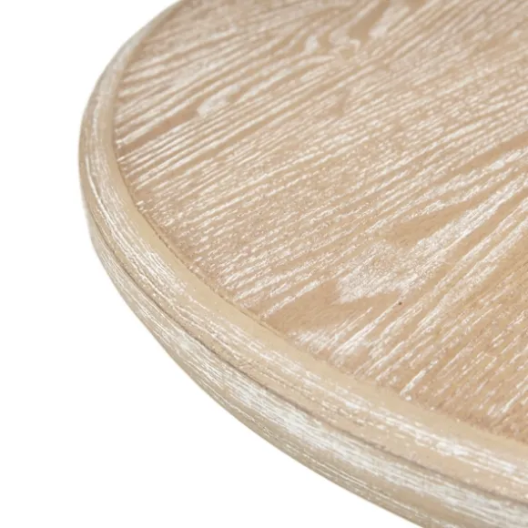 Kirkland's Home Accent & End Tables-Natural Wood Pedestal Martha Stewart Accent Table