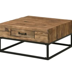 Kirkland's Home Coffee Tables-Natural Wood Plank Top Coffee Table