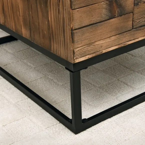Kirkland's Home Coffee Tables-Natural Wood Plank Top Coffee Table